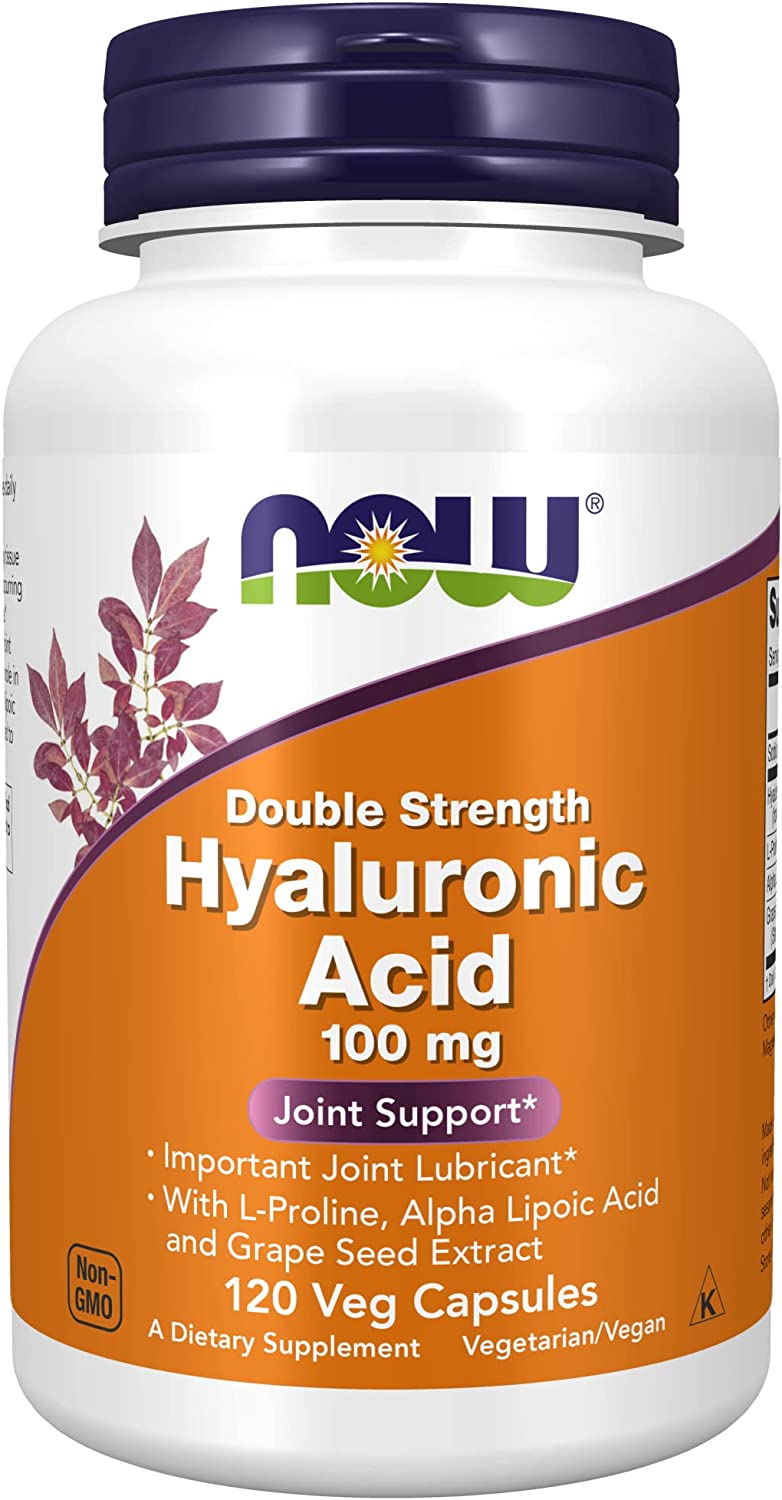 NOW Hyaluronic Acid 100mg,120 Veg Capsules