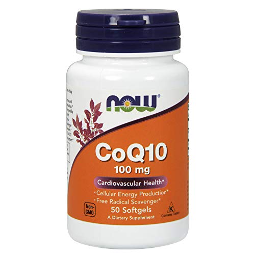 NOW Supplements, CoQ10 100mg, Pharmaceutical Grade, Cardiovascular Health -  50 Softgels