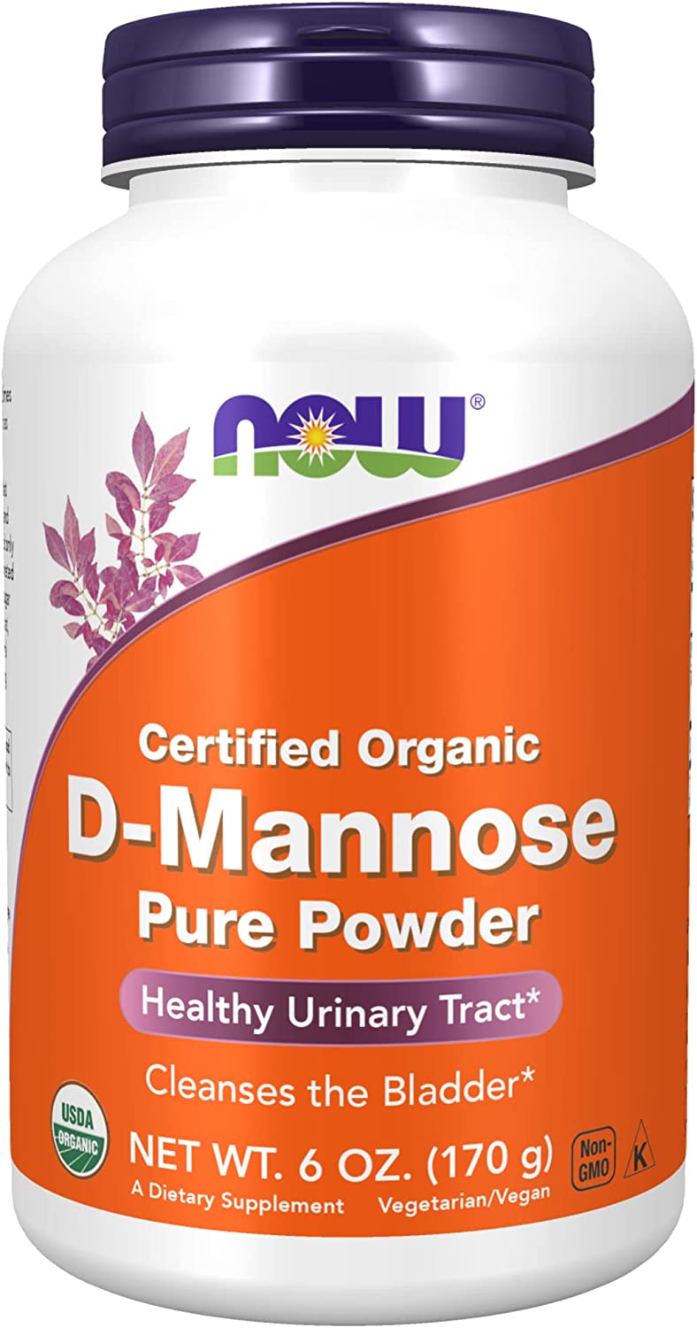 NOW Supplements, D-Mannose Powder, Non-GMO, Healthy Urinary Tract - 6 Oz (170g)