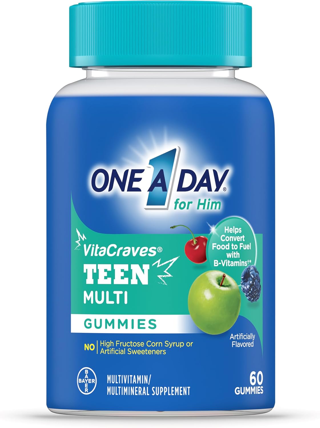 One A Day Teen for Him Multivitamin Gummies – Immune Support, Energy & Bone Health (Imported U