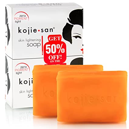 Kojie San Skin Lightening Kojic Acid Soap for Glowing Skin,  2 x 135g Bars