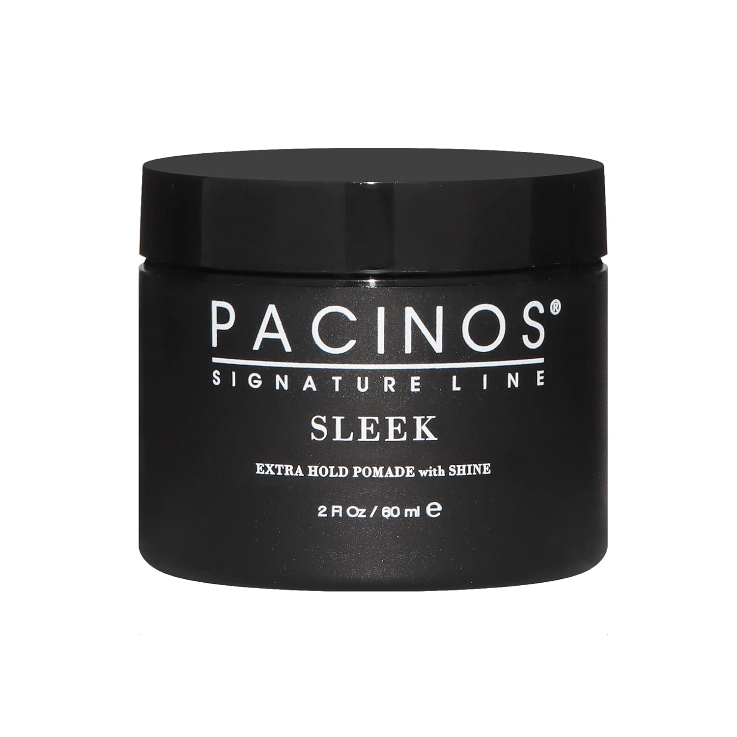 Pacinos Sleek - Extra Hold Pomade: Signature Shine, Prolonged Definition, Ideal for All Hair Types, 2 fl. oz