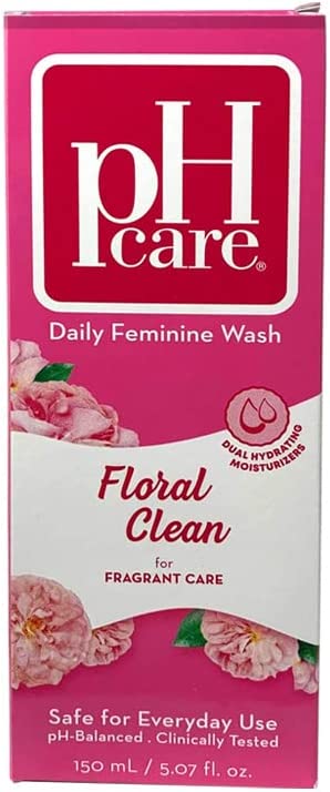 pH Care Intimate Wash, Daily Feminine Wash, Floral Clean - 5.07 Fl.Oz (150ml)