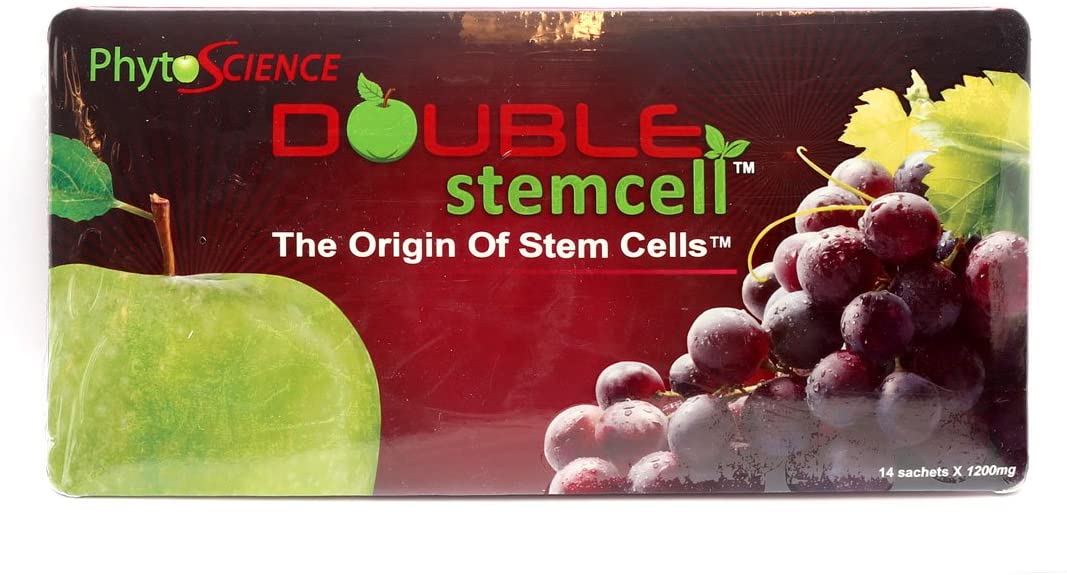 PhytoScience Double Stem Cell Apple Grape StemCell Anti Aging Swiss Formula -14 Sachets X 1200mg