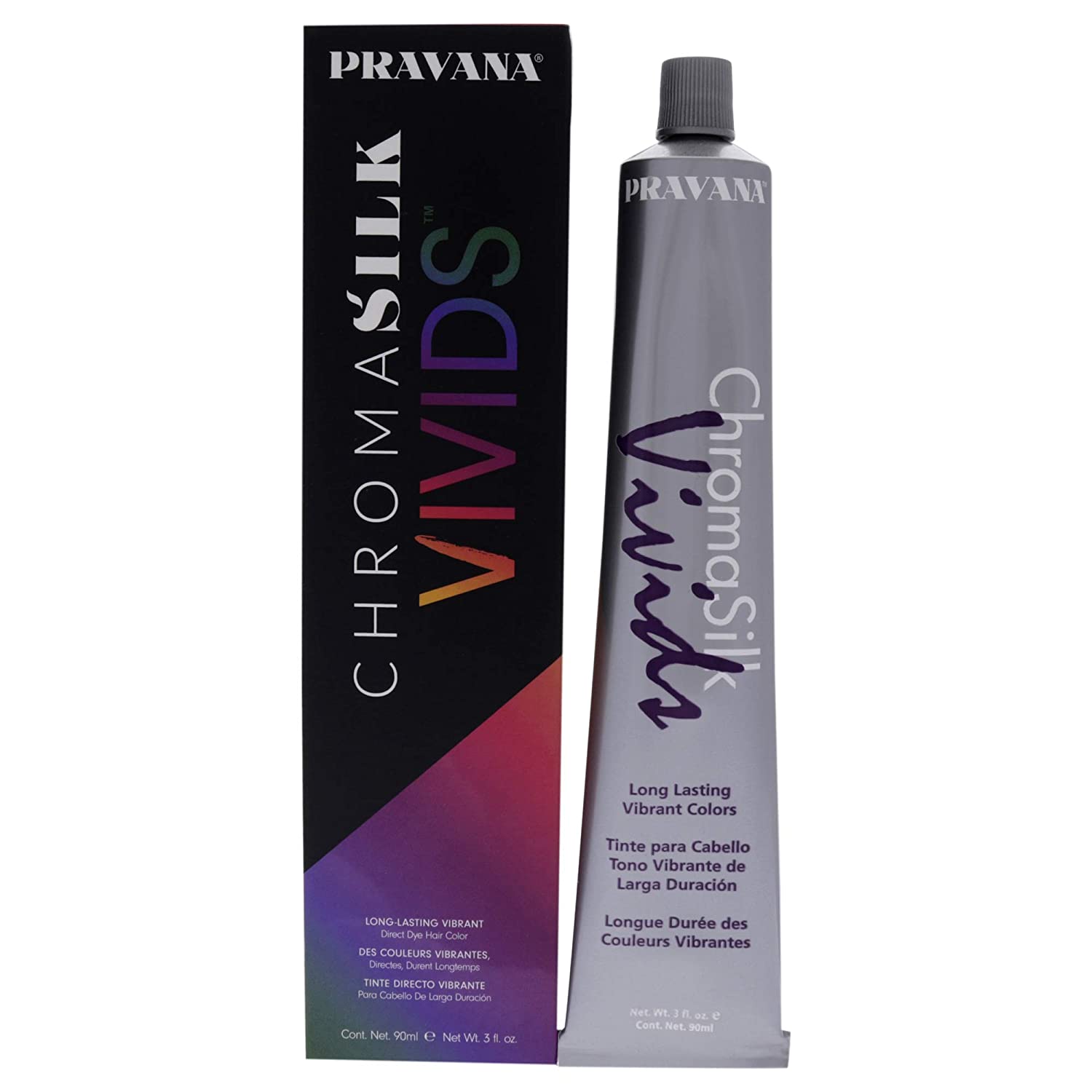 PRAVANA ChromaSilk Vivids Creme Hair Color with Silk & Keratin Protein (BLUE) - 3 Fl.Oz (90ml)