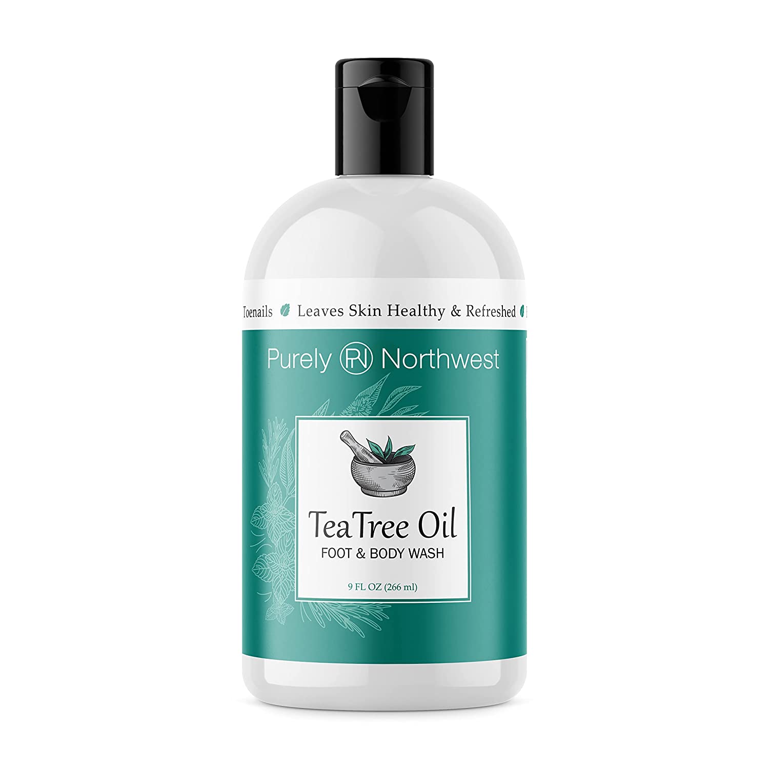 Purely Northwest Tea Tree Oil | Foot & Body Wash for Men & Women - 9 Fl.Oz (266ml)