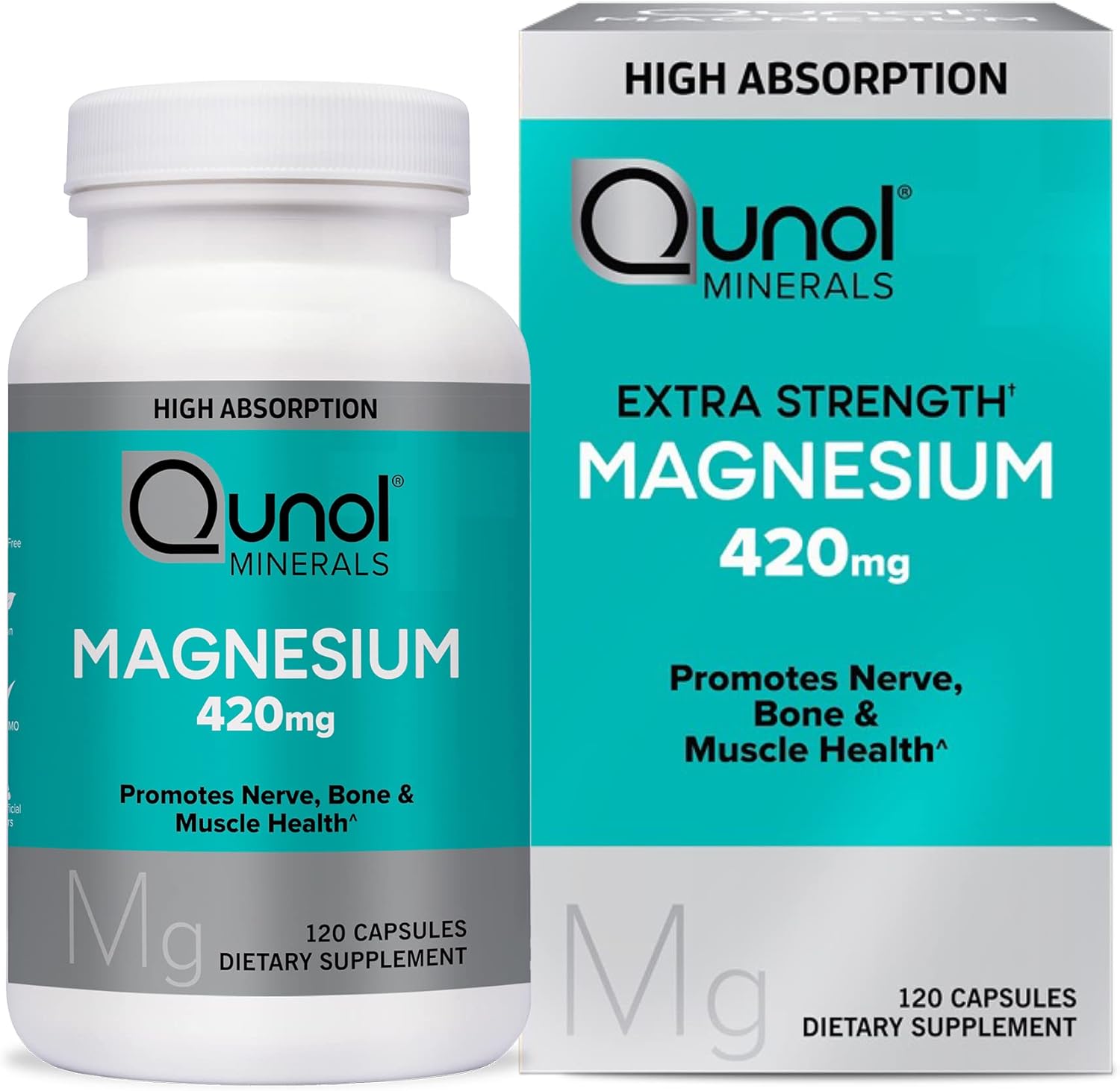 Essential Health Magnesium Glycinate 420mg - Superior Bone and Muscle Care Capsules