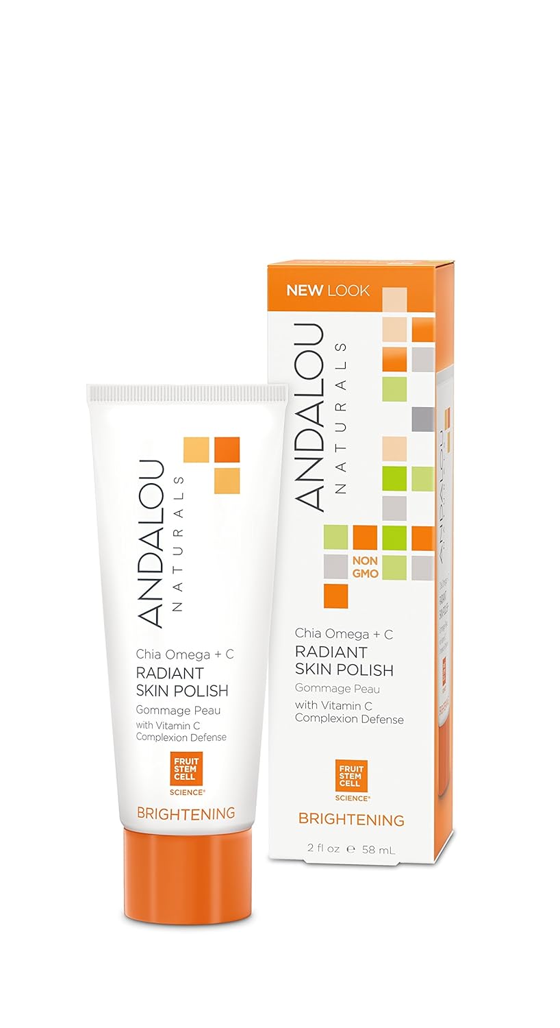 Andalou Naturals Chia Omega + C Radiant Skin Polish Gel, 2 oz