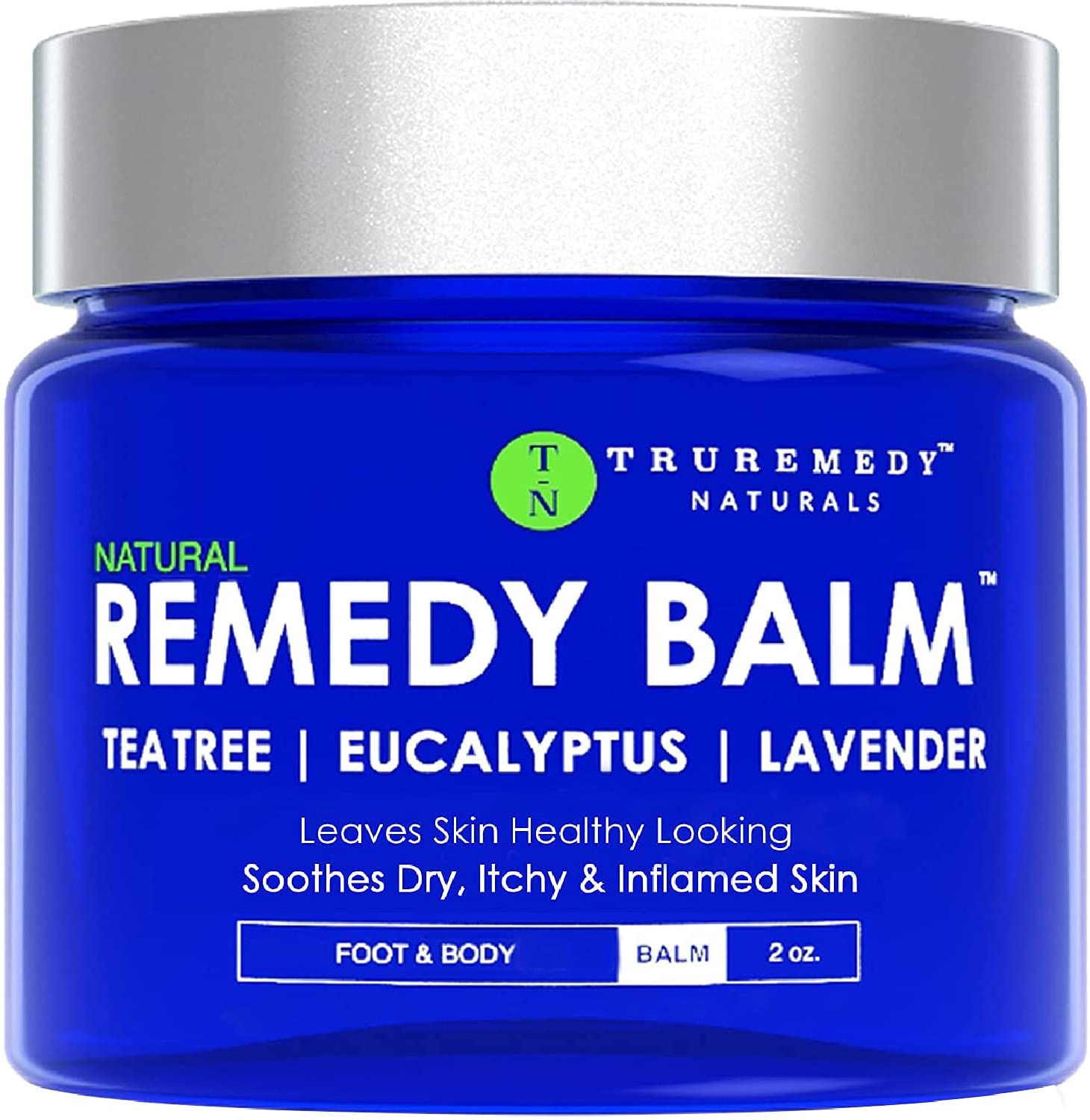 Remedy Tea Tree Oil Balm - Cream for Athletes Foot, Jock Itch, Ringworm, Eczema, Nail Issues, Rash, Skin Irritation - Ointment for Dry, Itchy Skin-2 Oz (56g)