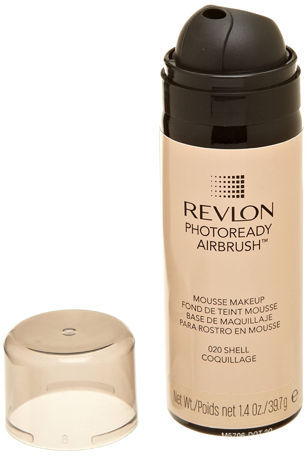 REVLON Photo-Ready Airbrush Mousse Makeup, Shell, 1.4 Oz (39.7g)