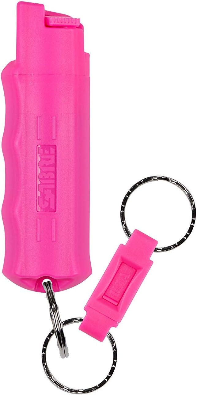 SABRE RED Pepper Gel Keychain: Your Personal Safety Guardian, 4m Range, 25 Bursts