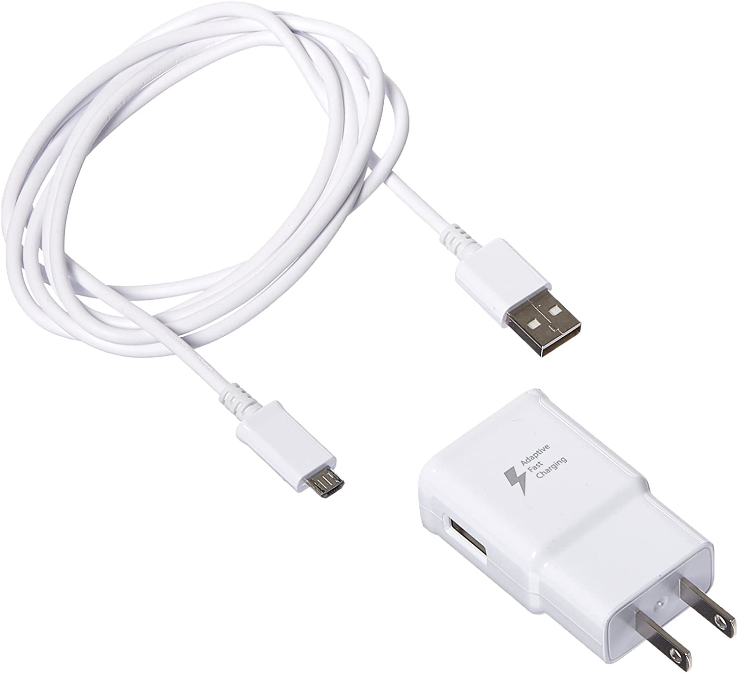 Samsung EP-TA20JWE+ECBDU4EWE Travel Charger for Galaxy Note 4 and Edge S6 - Non-Retail Packaging - White