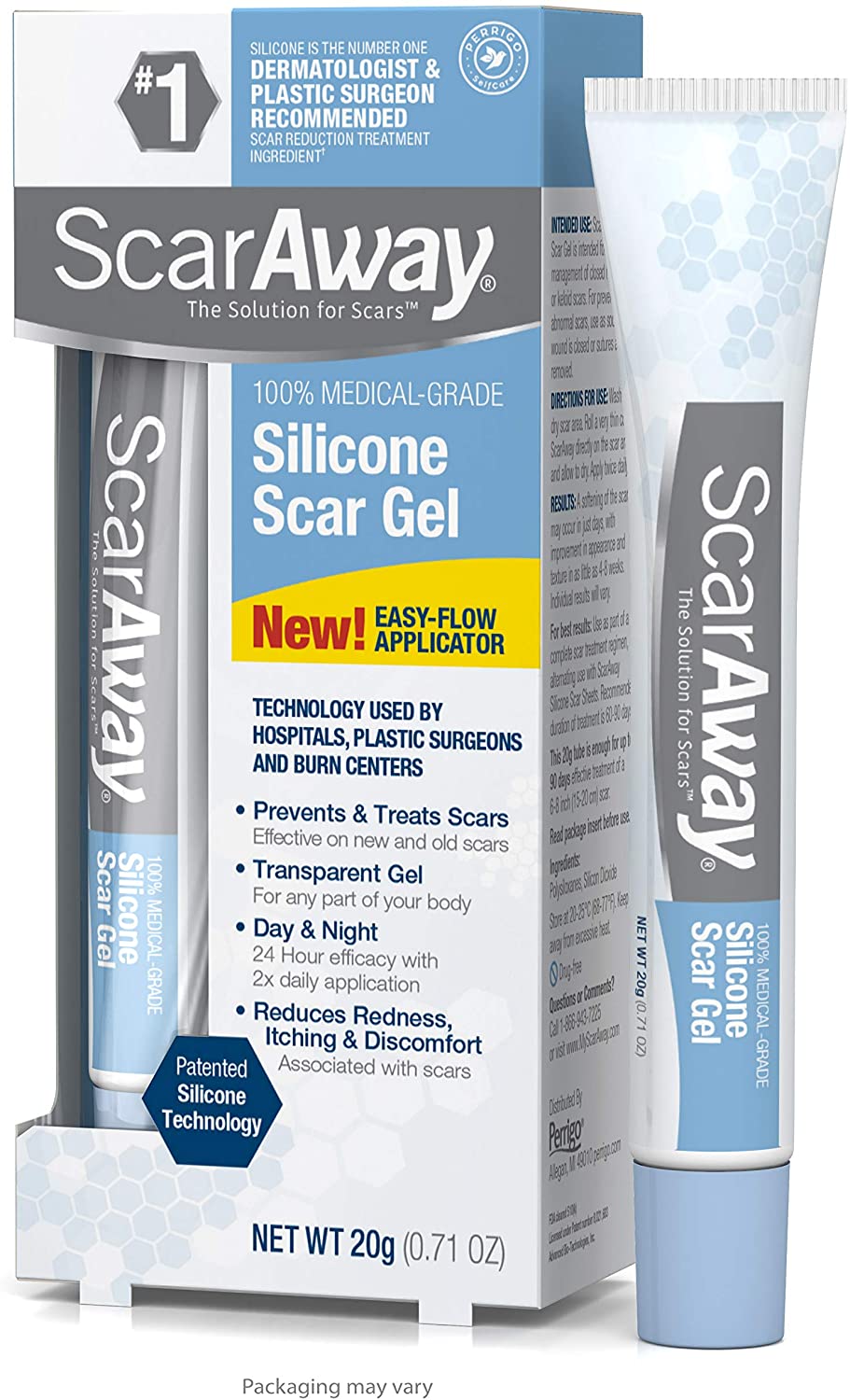 ScarAway 100% Medical-Grade Silicone Scar Gel-0.71oz (20g)