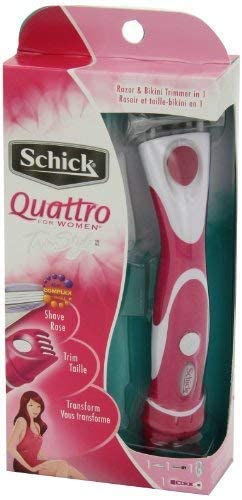 Schick Quattro For Women Trimstyle Razor & Bikini Trimmer (Colors May Vary)