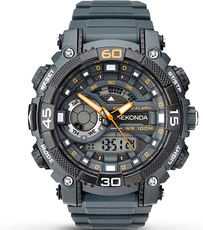 Sekonda 1349 Digital Sports Watch - 49mm Durable, Pakistan Import
