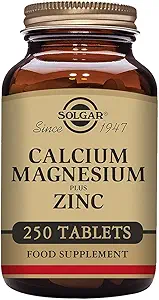 Solgar Calcium Magnesium Plus Zinc Tablets, 250 Count