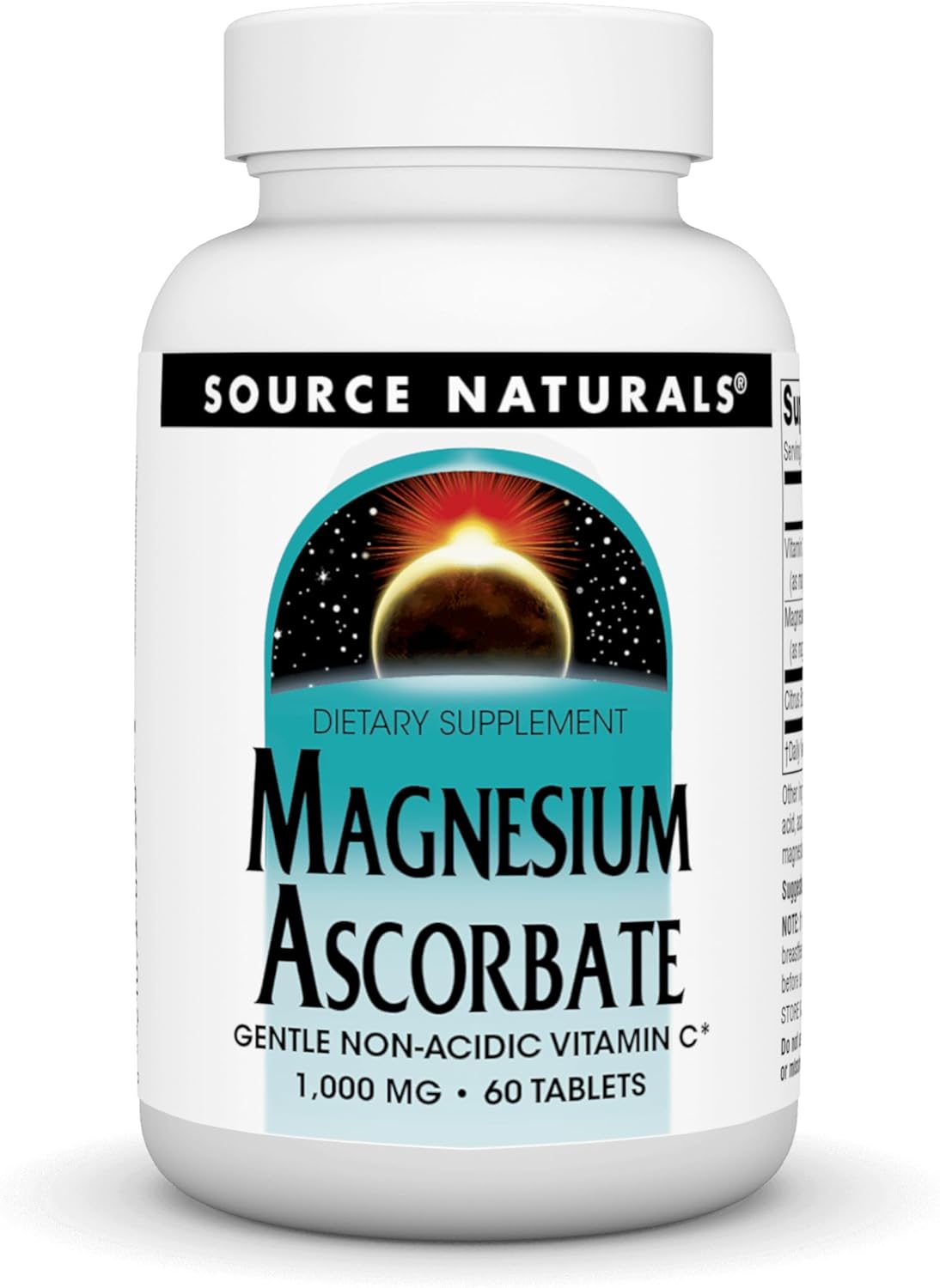 Magnesium Ascorbate - Natural USP Buffered Vitamin C 1000mg - 60 Tabs