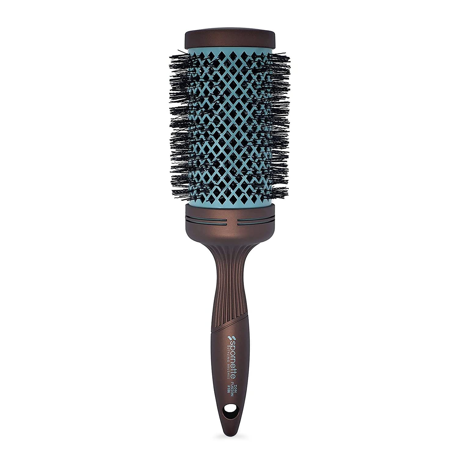Spornette Ion Fusion Aerated Hair Brush, Round, 3 Inch - Bronze