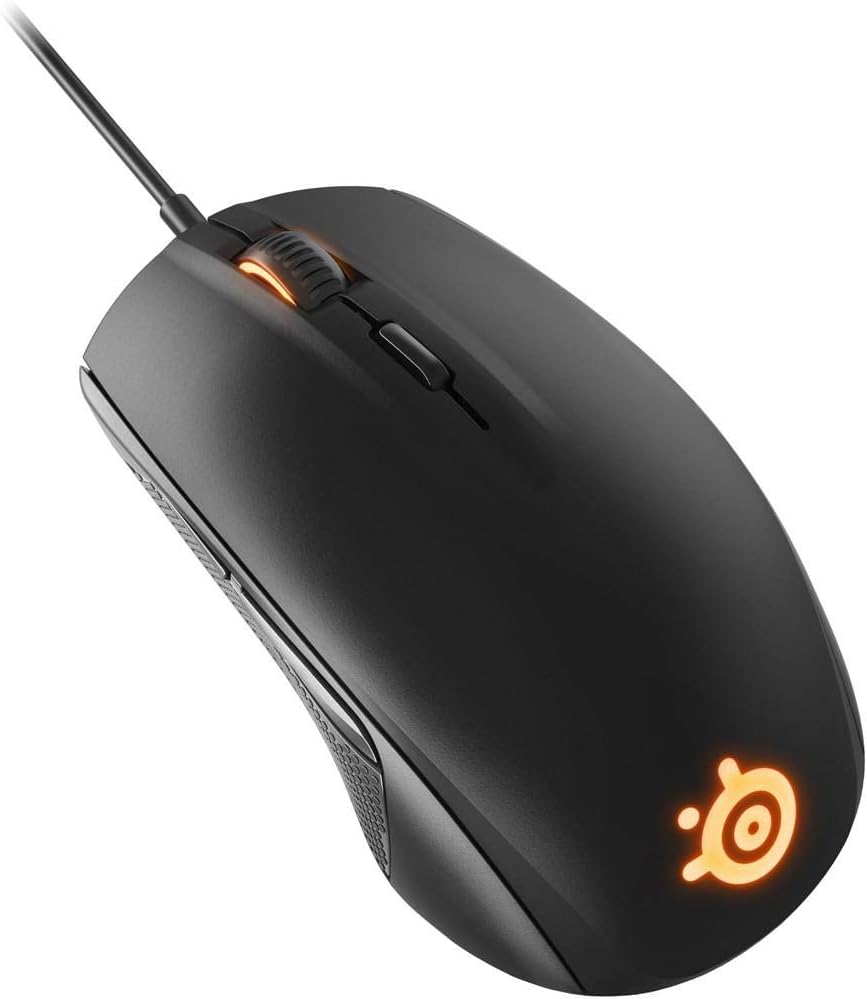 SteelSeries Rival 100 Optical Gaming Mouse - 4000 DPI, 6 Buttons, Customizable RGB - Premium Imported Gaming Gear [Amazon Pakistan]