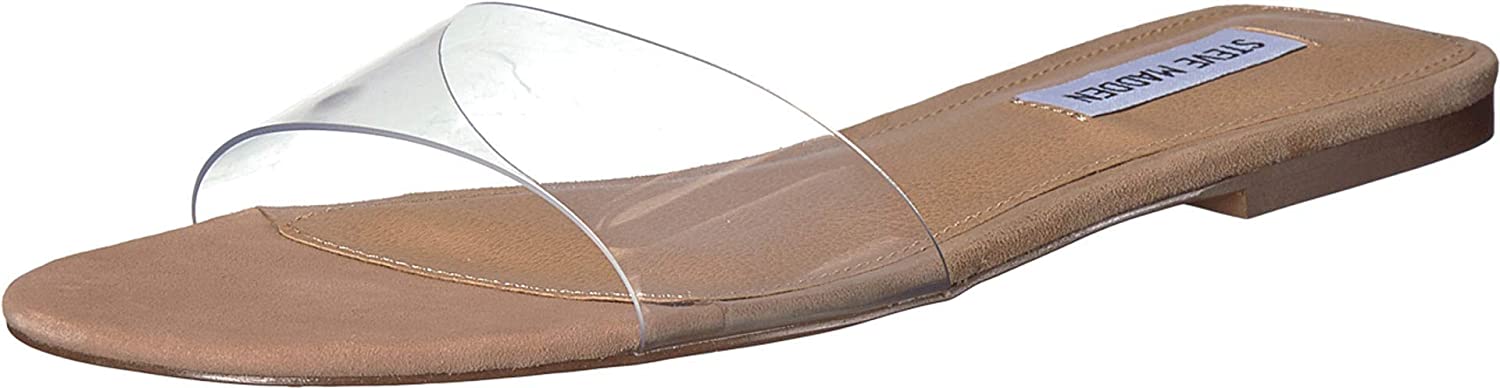 Steve Madden Women's BEV Sandal - (Clear, 8)