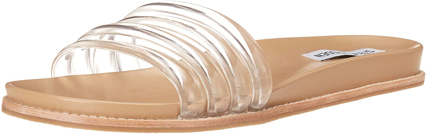 Steve Madden Women's Drips Slide Sandal - (Crystal Clear, 8a)