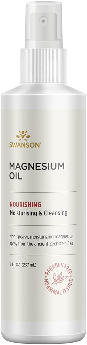 Magnesium Oil Spray 8 fl oz (237 ml) – Best Magnesium Oil for Muscles, Sleep, Pain Relief, and Stress