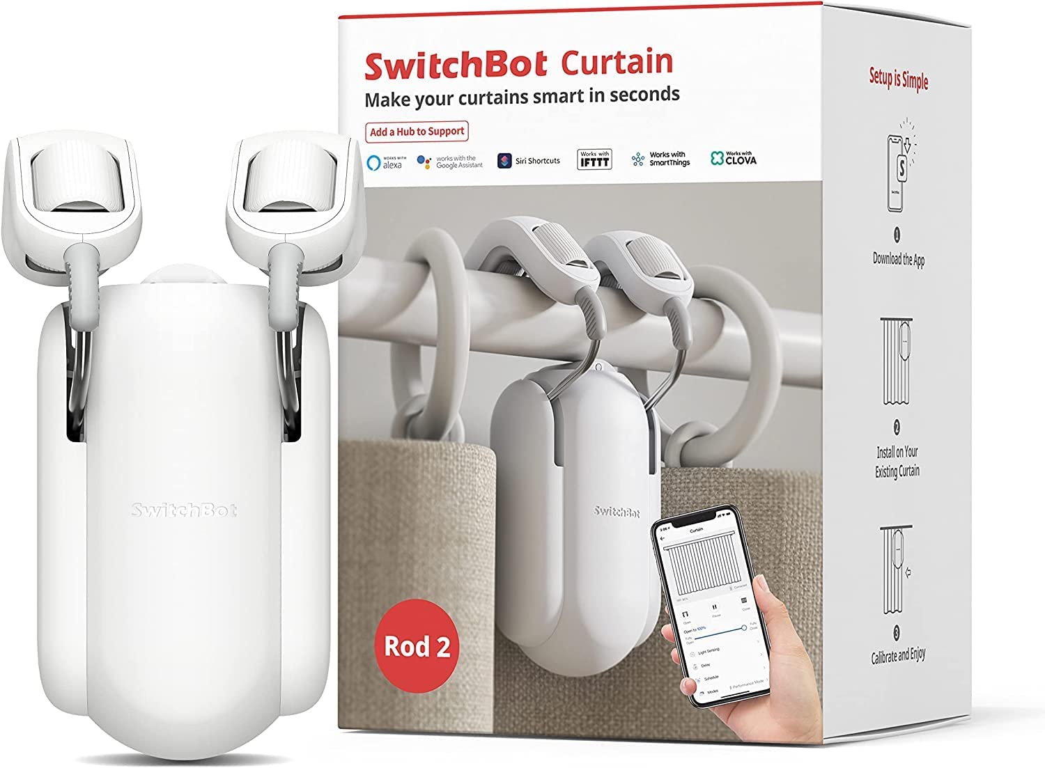 SwitchBot Curtain Smart Electric Motor: Upgraded Version