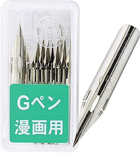 Tachikawa Nikko G Pen Nib 10 Pics Set Zebra G Pen Nib 10 Pics Set with Anti Rust Paper