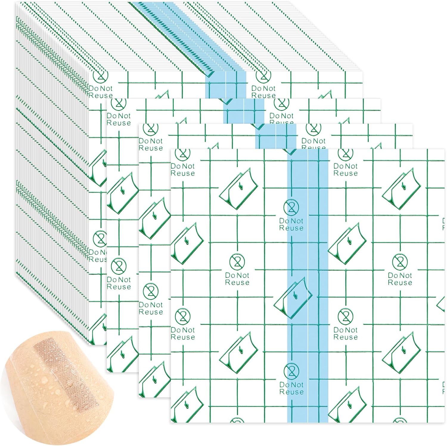 Yicadorn Tattoo Aftercare Waterproof Bandages (50 Pcs) – Transparent Second Skin for Healing & Protection in Pakistan