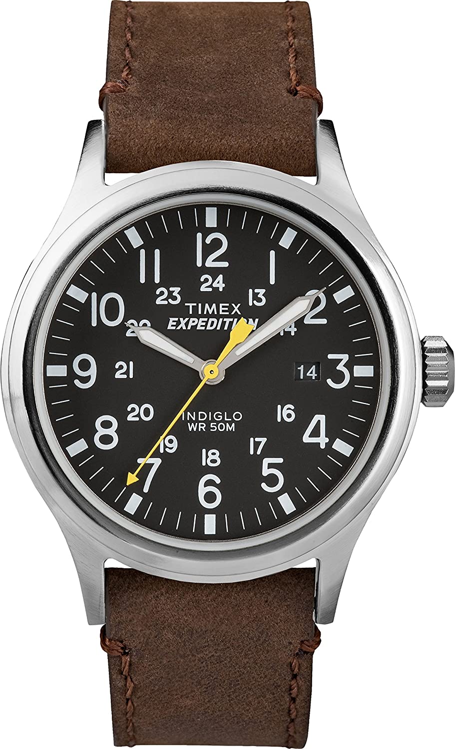 Timex Men's Expedition Scout 40 Watch, Dark Brown/Black