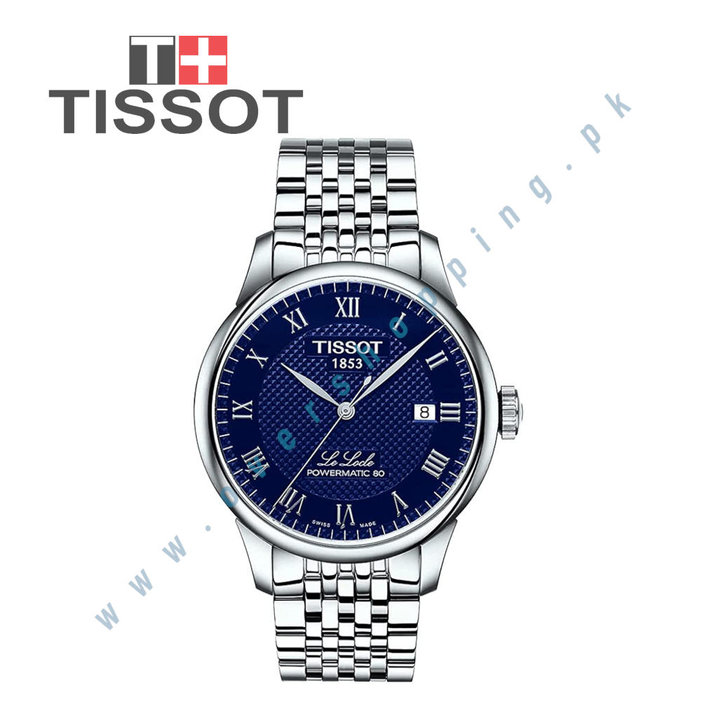 Tissot Men's Le Locle Powermatic 80 316L Stainless Steel Swiss Automatic Watch: Grey with 19mm Strap