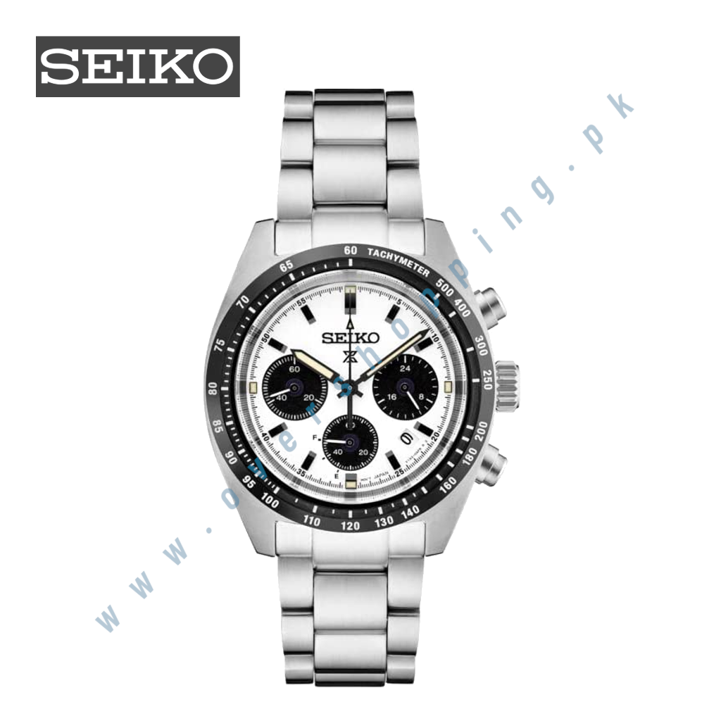 SEIKO Men's SSC813 Prospex Solar Chronograph Watch – Stainless Steel