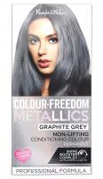 Colour Freedom Metallic Permanent Graphite Grey Conditioning Hair Dye. Infused with Shea Butter and Argan Oil for Ultra Glossy Conditioned Hair