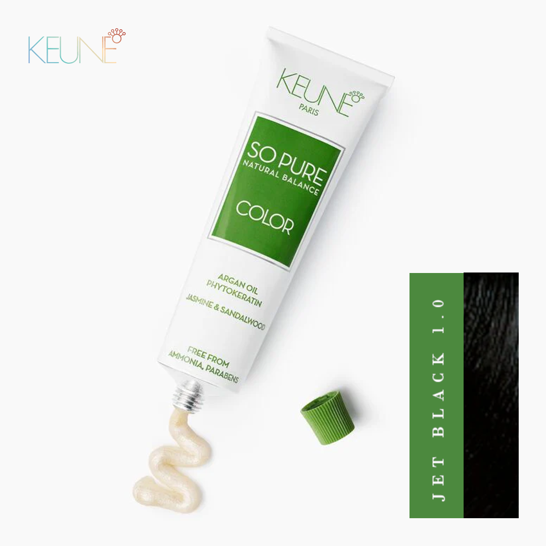Keune So Pure Black Hair Color Dye, Natural Black &hellip;