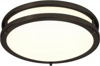 12 inch LED Flush Mount Ceiling Light, 1200lm Warm White with Bronze Round Lighting Fixture for Kitc