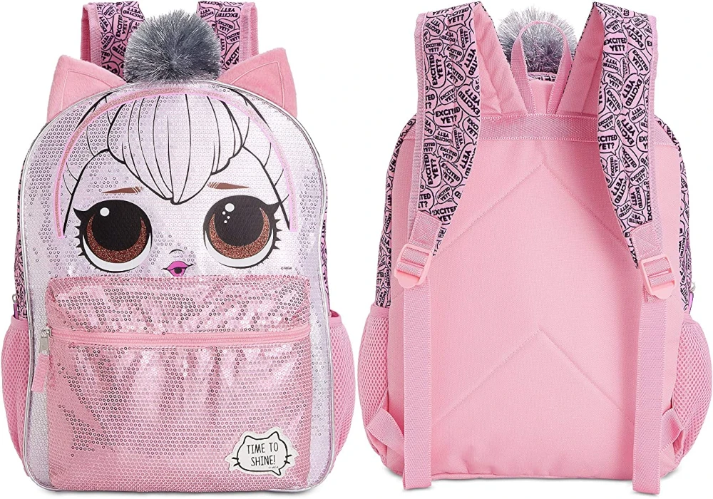 LOL Surprise Queen Kitty Backpack for Girls - 16 I