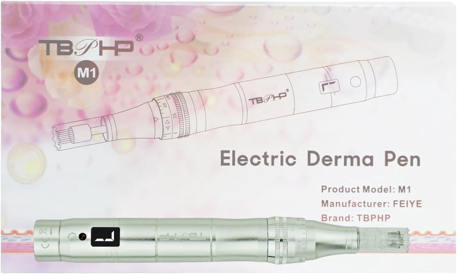 TBPHP M1 Electric Derma Pen with 12 Replacement Ca&hellip;