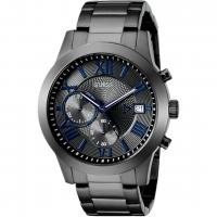 GUESS Men's Stainless Steel Gunmetal Chronograph Bracelet Watch - PA03670-B101