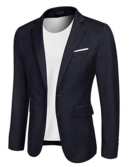 COOFANDY Men's Casual Suit Blazer Jackets Lightwei