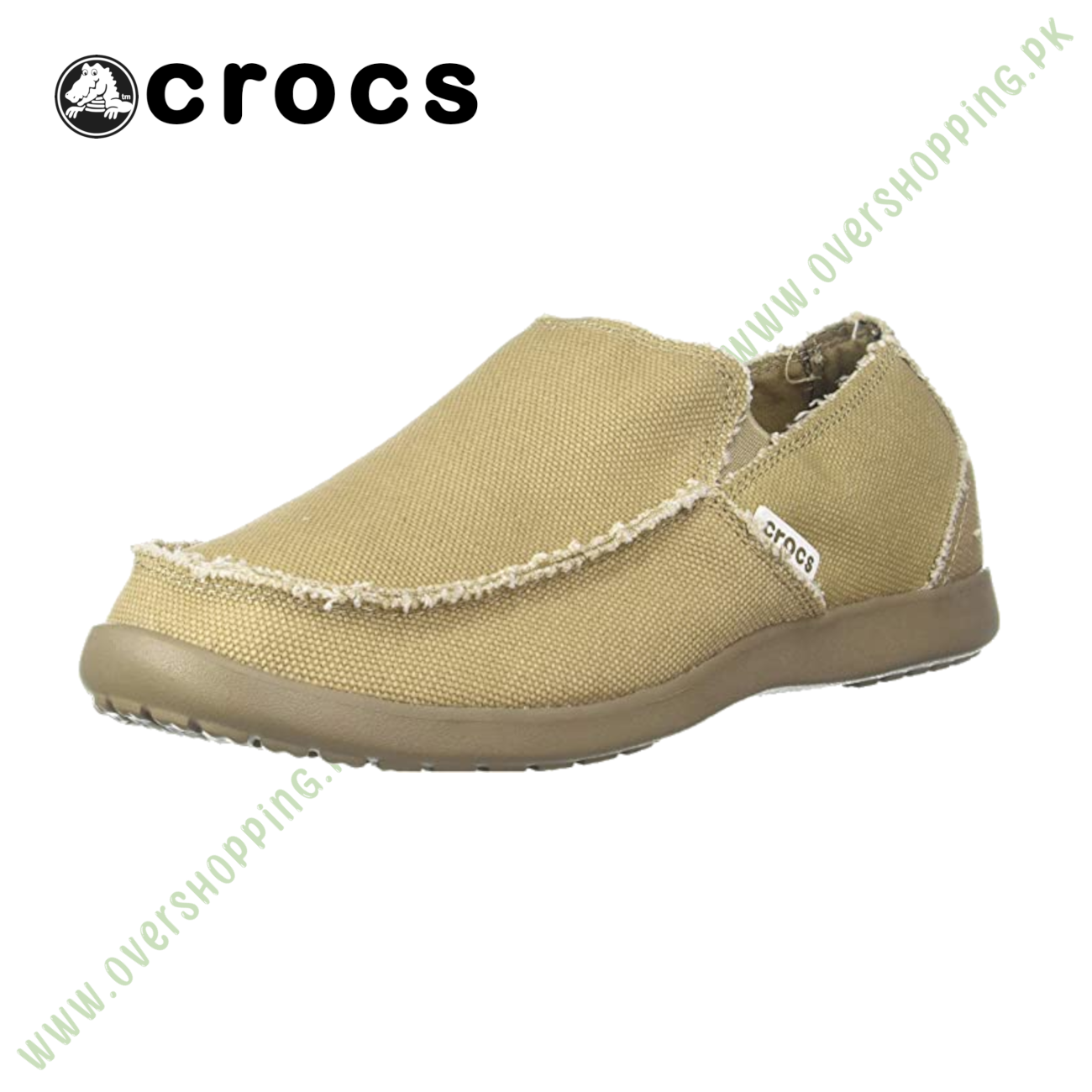 Crocs Men s Santa Cruz Slip-On Loafer,Khaki,11 (D)M US