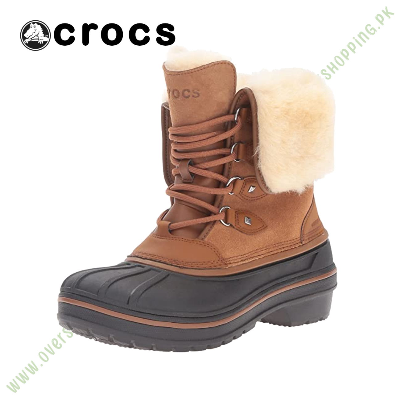 crocs Women s AllCast II Luxe Wheat Snow Boot, Whe