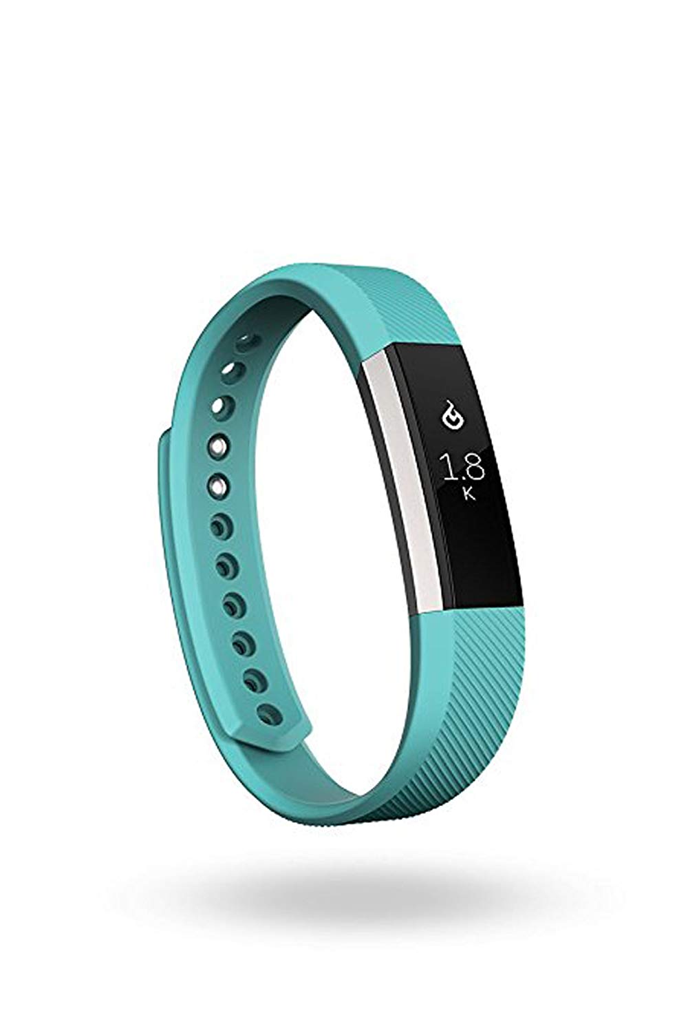 Fitbit Alta Fitness Tracker Wrist Band, Silver/Teal, Small (5.5 - 6.7 Inch) (US Version)