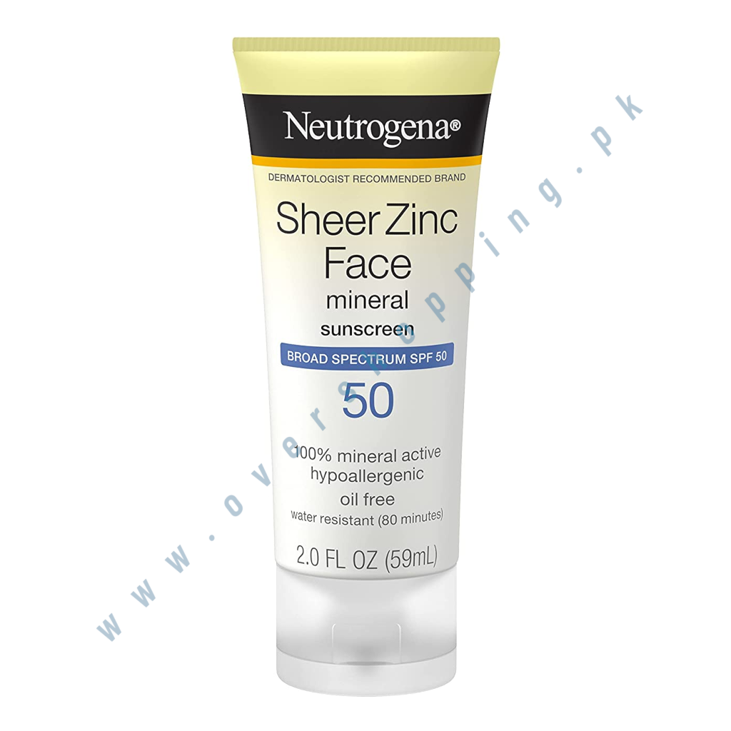 Neutrogena Sheer Zinc Face Dry-Touch Sunscreen Bro