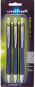 Uni-Ball Jetstream Retractable Ball Point Pens,0.7mm, Black Ink, 3-Count