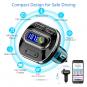 VicTsing V4.1 Bluetooth FM Transmitter for Car, Wireless Radio Transmitter Adapter with USB Charger,