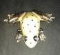 Austrian Crystal Element Studded Pewter Frog Figur