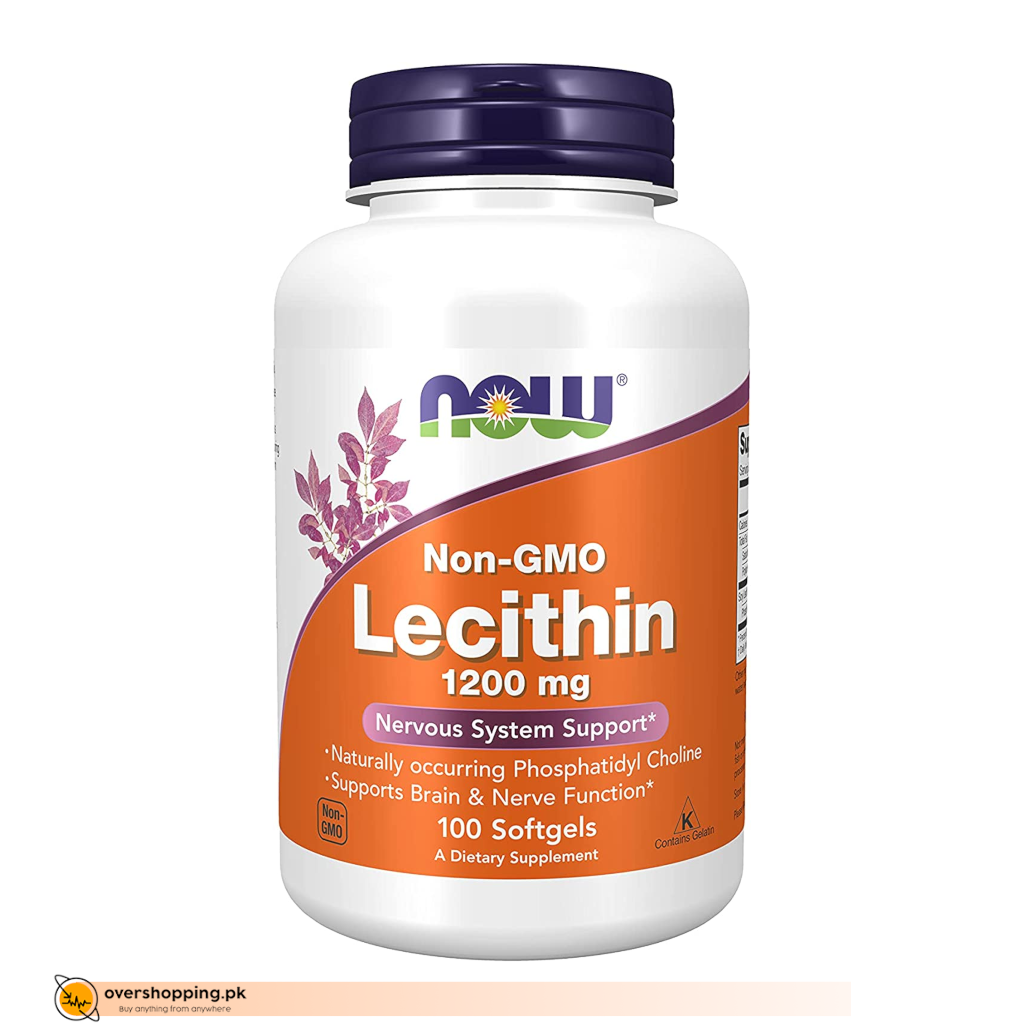 NOW Supplements, Lecithin 1200 mg with naturally o