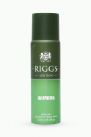 Riggs LONDON Men's Deodorant Body Spray, Armour - 8.45 Fl.Oz (250ml)