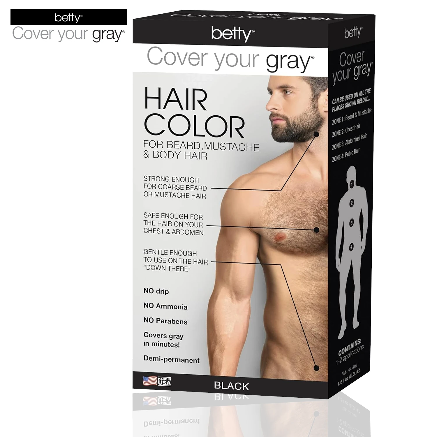 Betty’s Black Hair Color for Men Cover Your Gray&hellip;