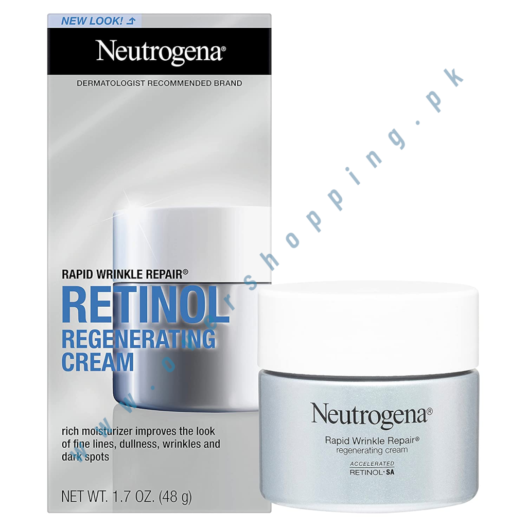 Neutrogena Rapid Wrinkle Repair Retinol Face Moisturizer Cream, 1.7 Oz (48g)